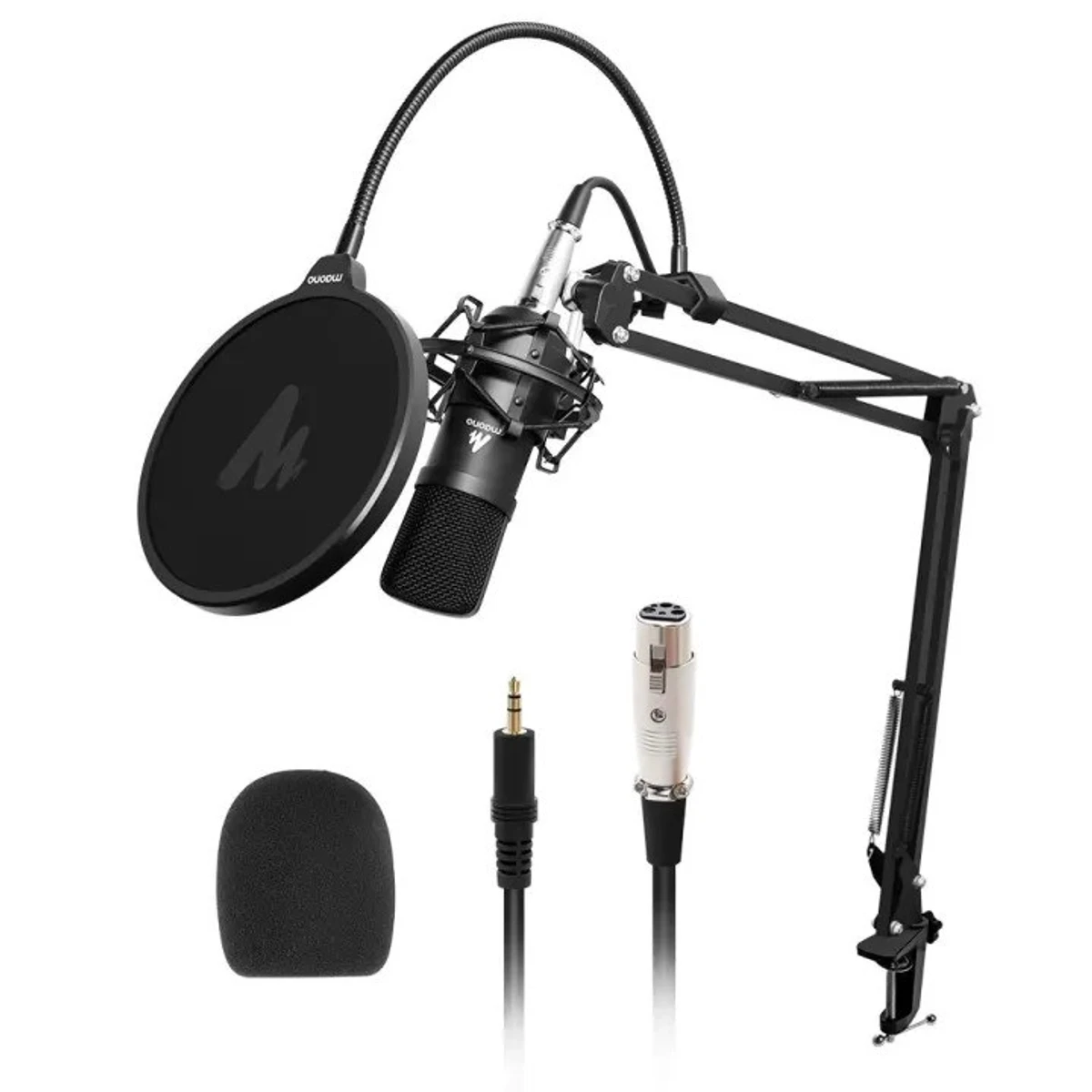 Maono AU-A03 Studio Microphone with V8 Sound Card – প্রফেশনাল লাইভ স্ট্রিমিং এবং রেকর্ডিংয়ের জন্য সেরা সমাধান!