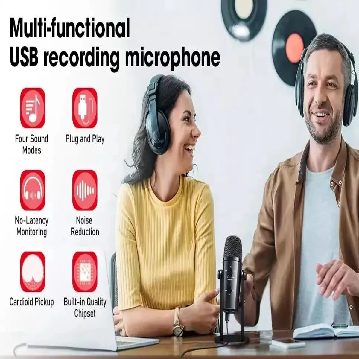 Jmary MC-PW10 Multifunctional USB Recording Microphone for Podcast Gaming and Live Streaming